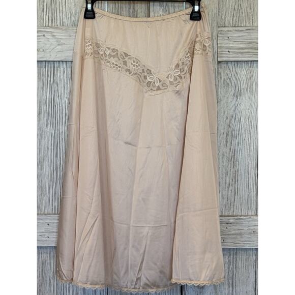 Vintage Henson Kickernick Slip Womens Made in USA Lace Antron Nylon Sz M - Picture 1 of 5